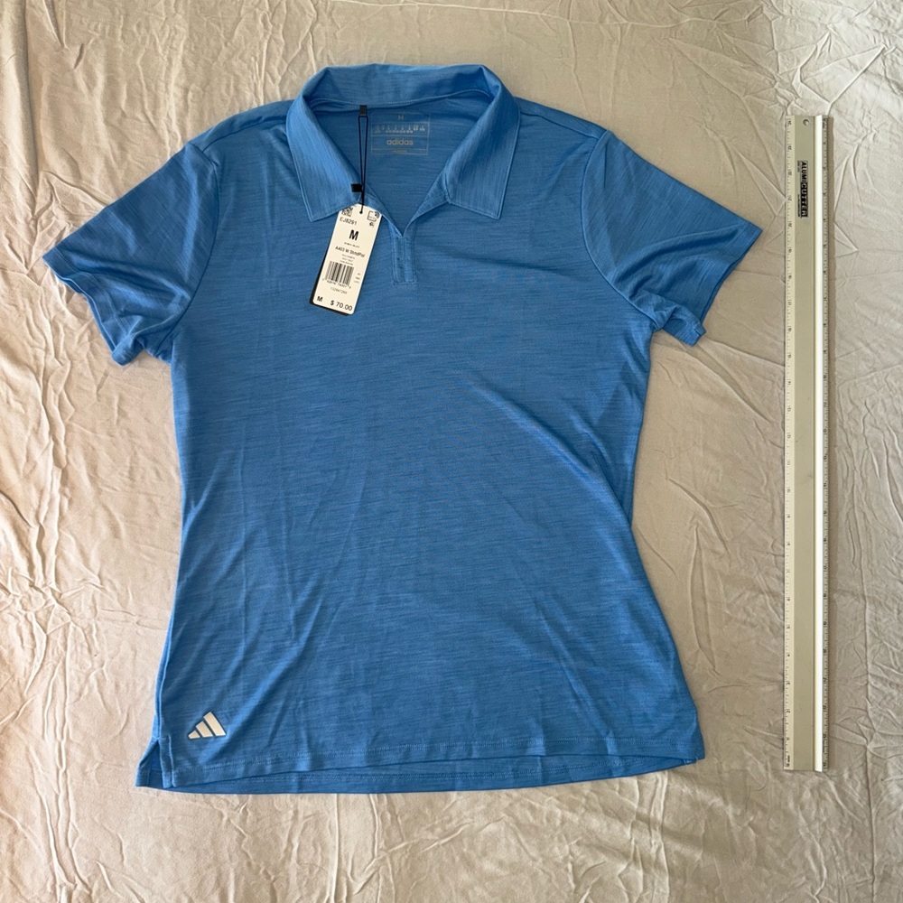 Adidas Sky Blue Performance Polo